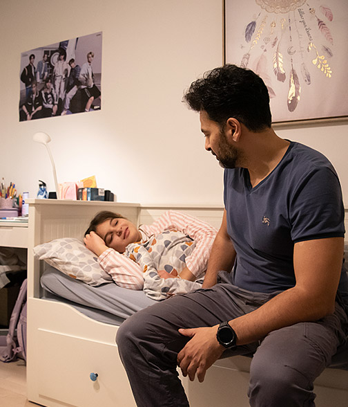 Learn more about family manager Rahman