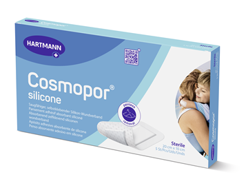 Packaging of HARTMANN Cosmopor® silicone sterile dressing