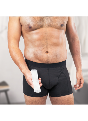 Product worn image of MoliCare® MEN Absorbent underwear X change pads