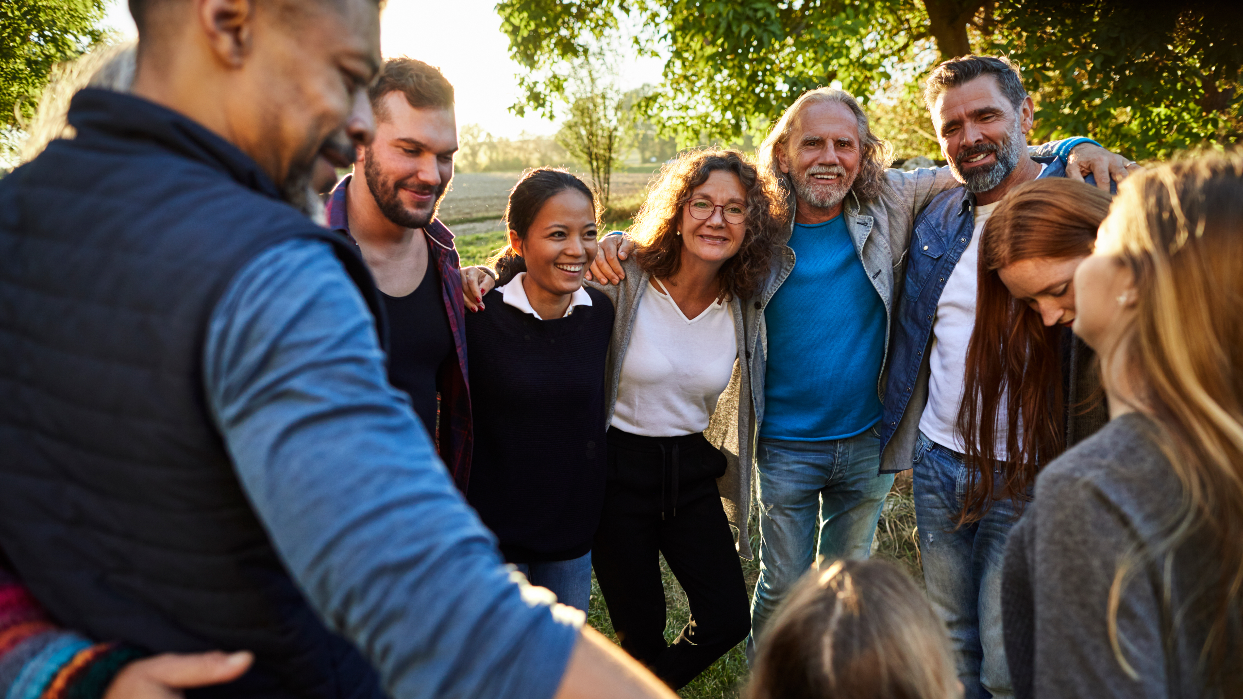 Group of people standing outside