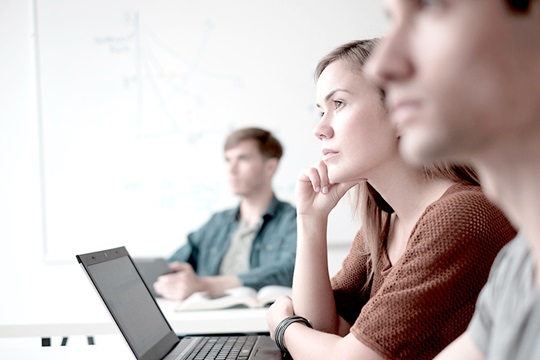 Angestellte beim Workshop